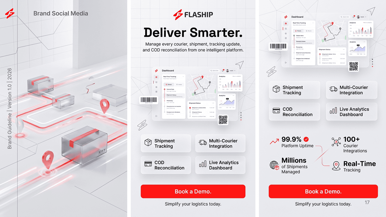 Flaship social media posts