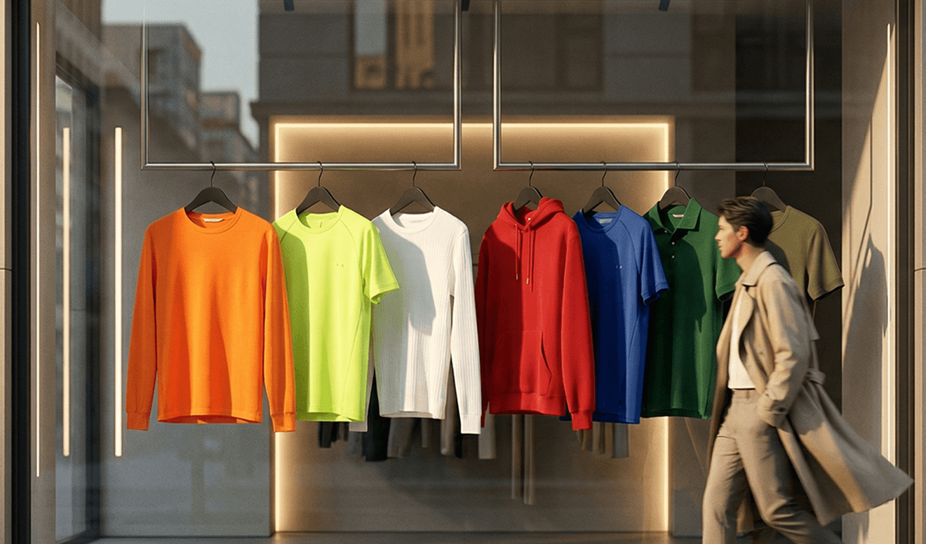 Brand clothing rack