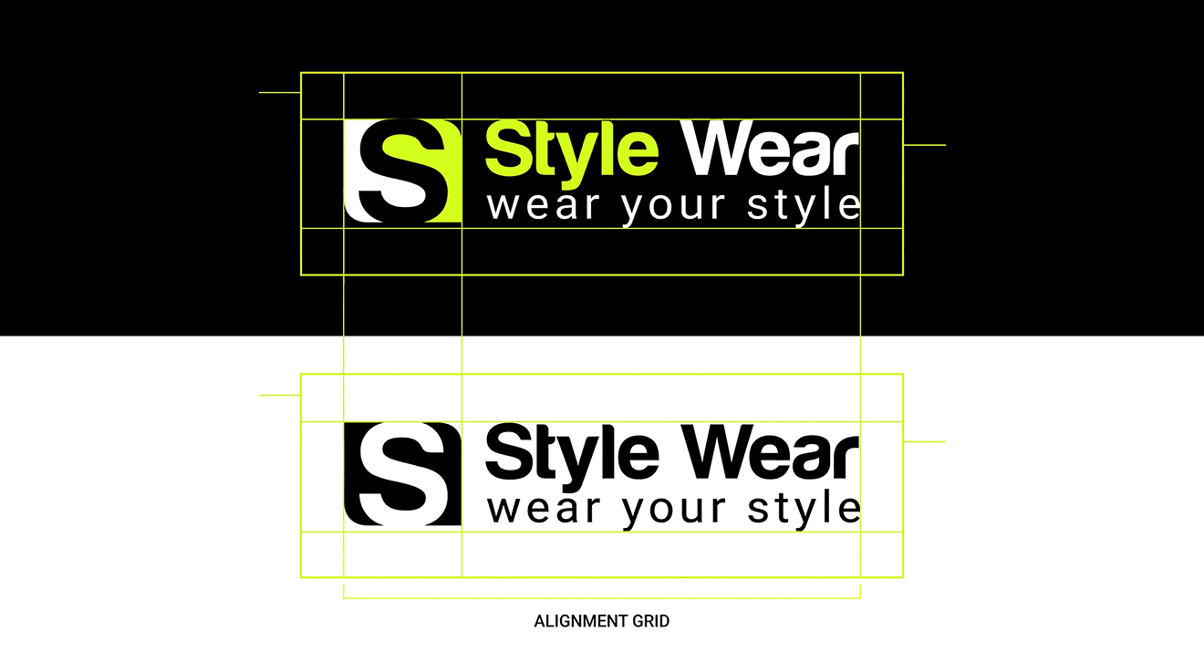 Style Wear logo on dark and light background
